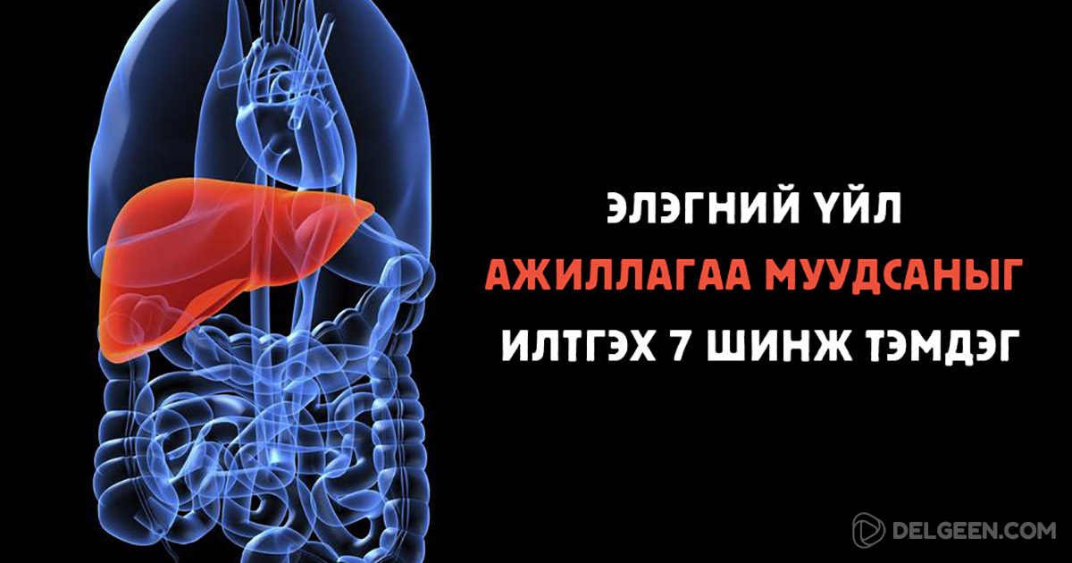Элэгний үйл ажиллагаа хэвийн бус явагдаж, муудаж байгааг илтгэх анхны ...